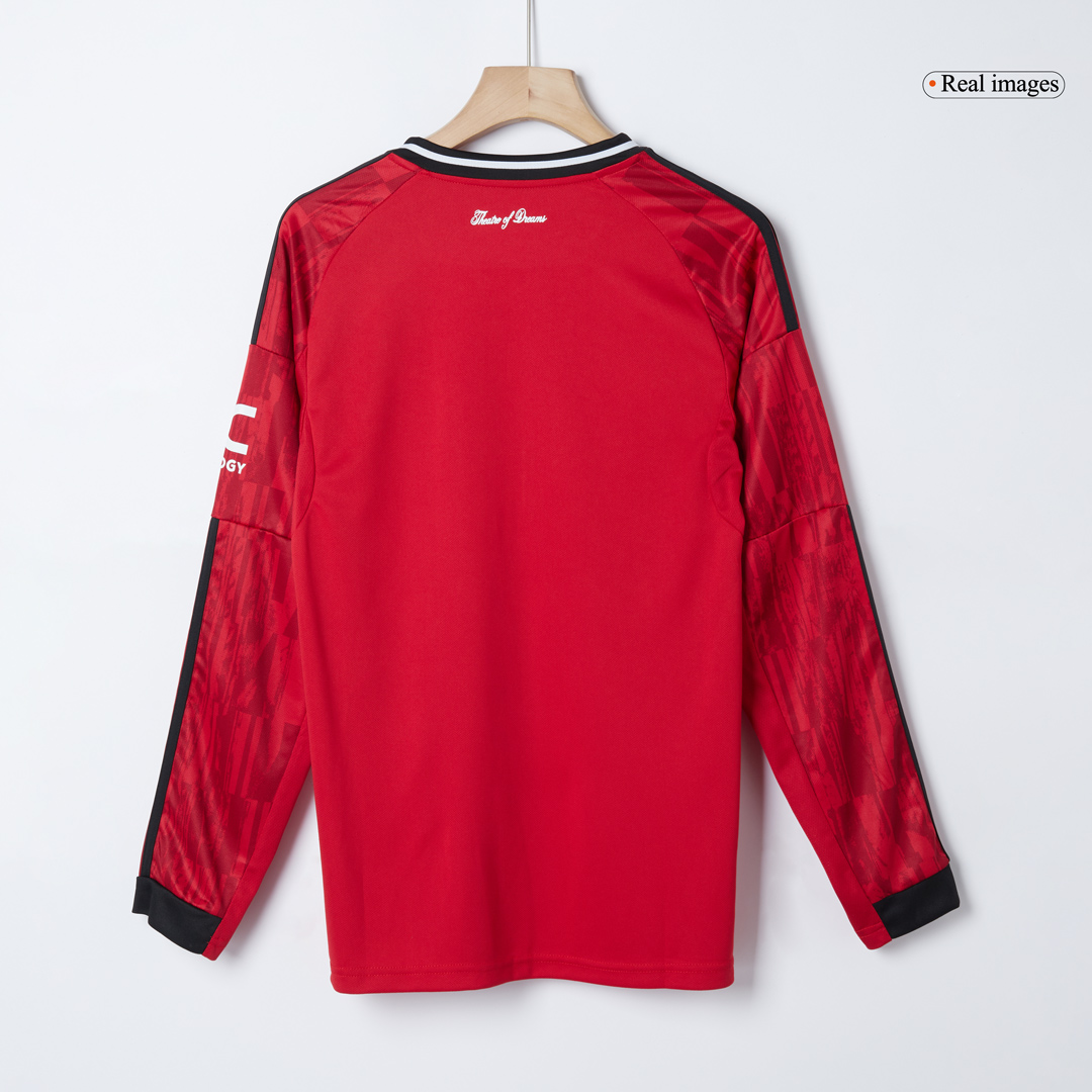 Manchester United Long Sleeve Jersey Home Football Shirt 2025/26 - Image 6