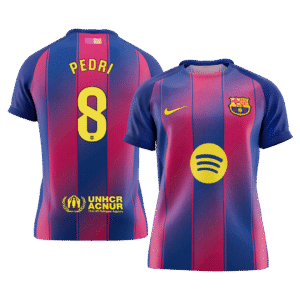 PEDRI #8 Barcelona Soccer Jersey Home Custom Shirt 2025/26