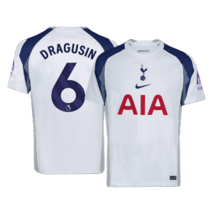 DRAGUSIN #6 Tottenham Hotspur Soccer Jersey Home Custom Shirt 2025/26