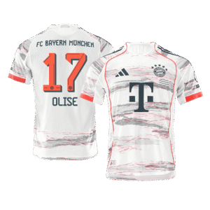 Bayern Munich OLISE #17 Custom Player Version Away Soccer Jersey 2025/26