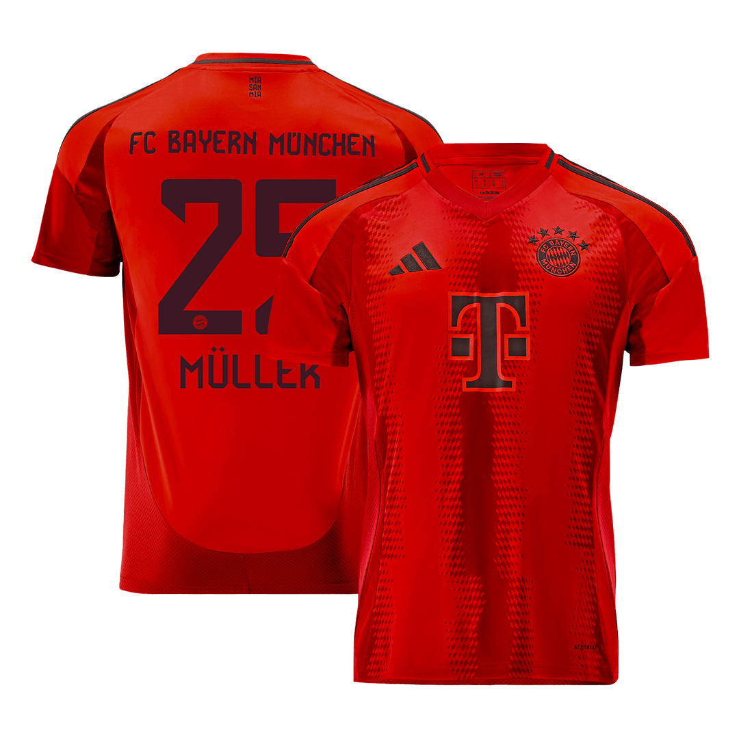 Bayern Munich Jersey Custom MÜLLER #25 Soccer Jersey Home