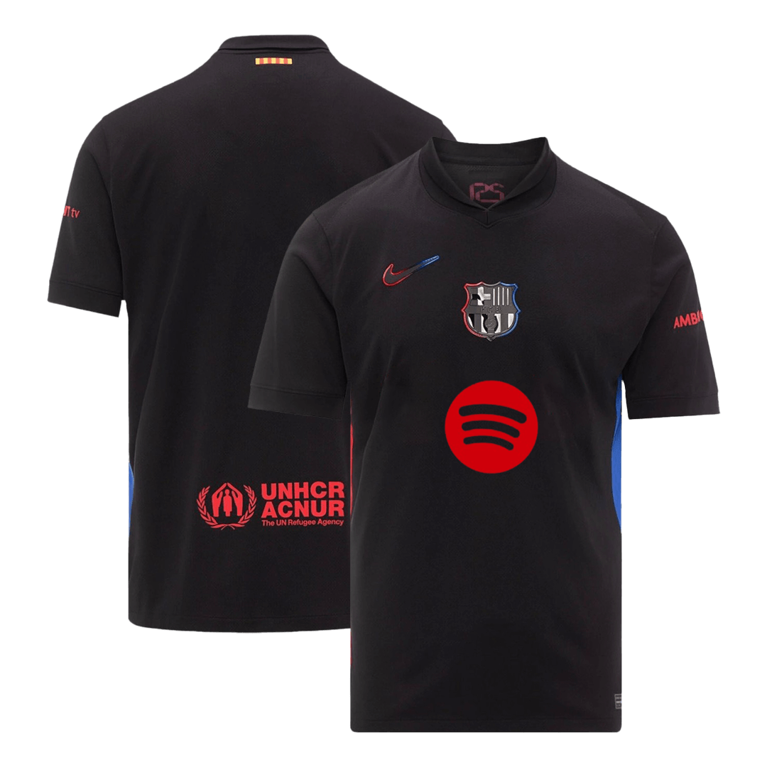 Barcelona Soccer Jersey Away Custom Shirt Spotify Logo Without Text - Image 3