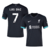 LUIS DÍAZ #7 Liverpool Soccer Jersey Away Custom Shirt