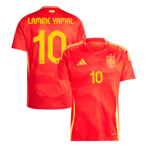 Spain Jersey Custom LAMINE YAMAL #10 Soccer Jersey Home