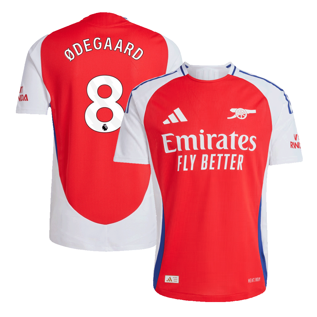 Arsenal ØDEGAARD #8 Home Custom Player Version Soccer Jersey