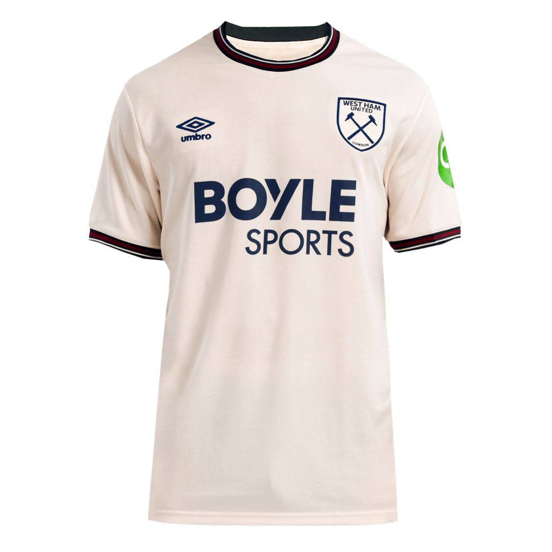 West Ham United Soccer Jersey Away Custom Shirt 2025/26 - Image 4