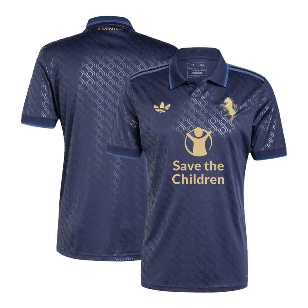 Juventus Soccer Jersey Third Away Custom Shirt Save The Children Sponsor - Image 3