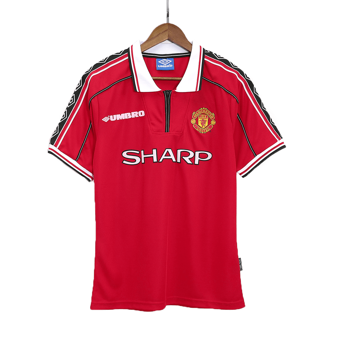 Manchester United Jersey Custom Home Soccer Jersey 98/00