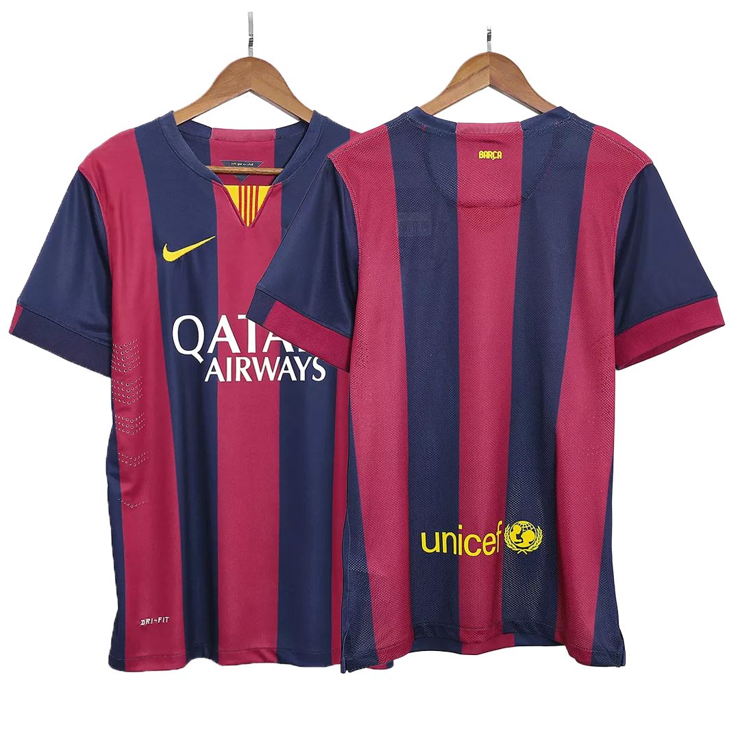 Barcelona Retro Jersey Home Soccer Shirt 2014/15