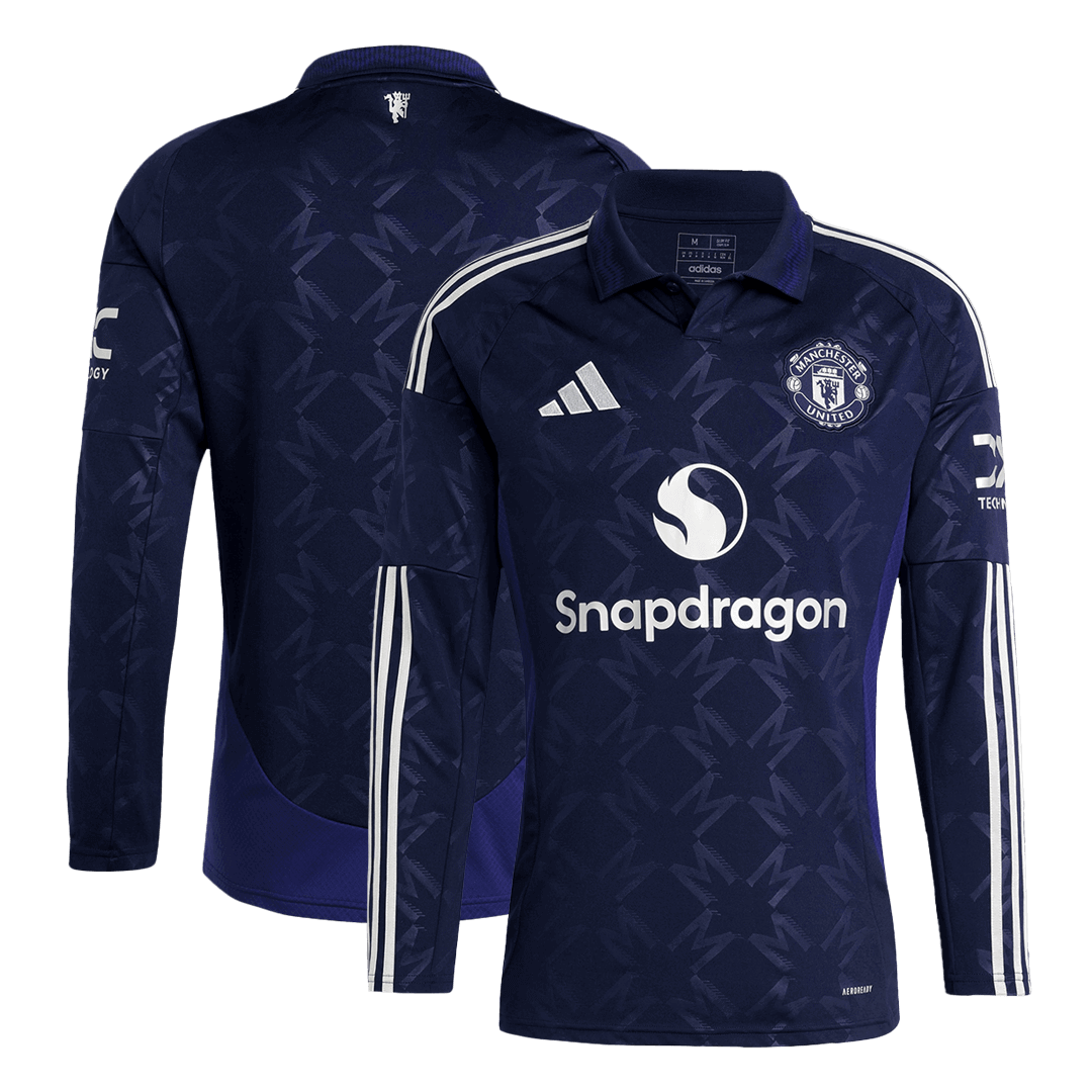 Manchester United Long Sleeve Jersey Away Football Shirt - Image 3