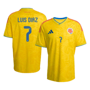 LUIS DíAZ #7 Colombia Soccer Jersey Home Custom Shirt World Cup 2026