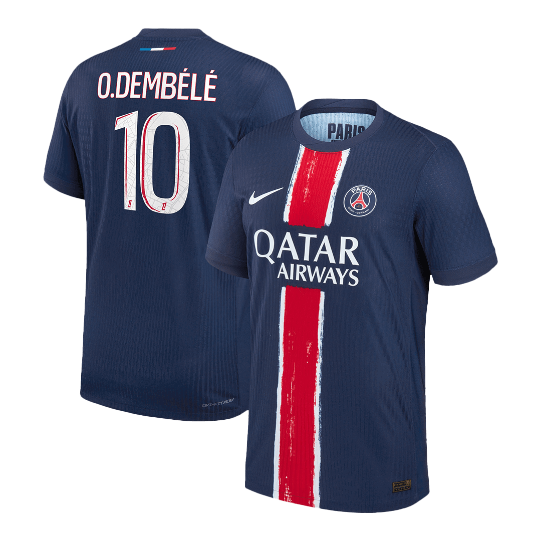 PSG O.DEMBÉLÉ #10 Custom Player Version Home Soccer Jersey