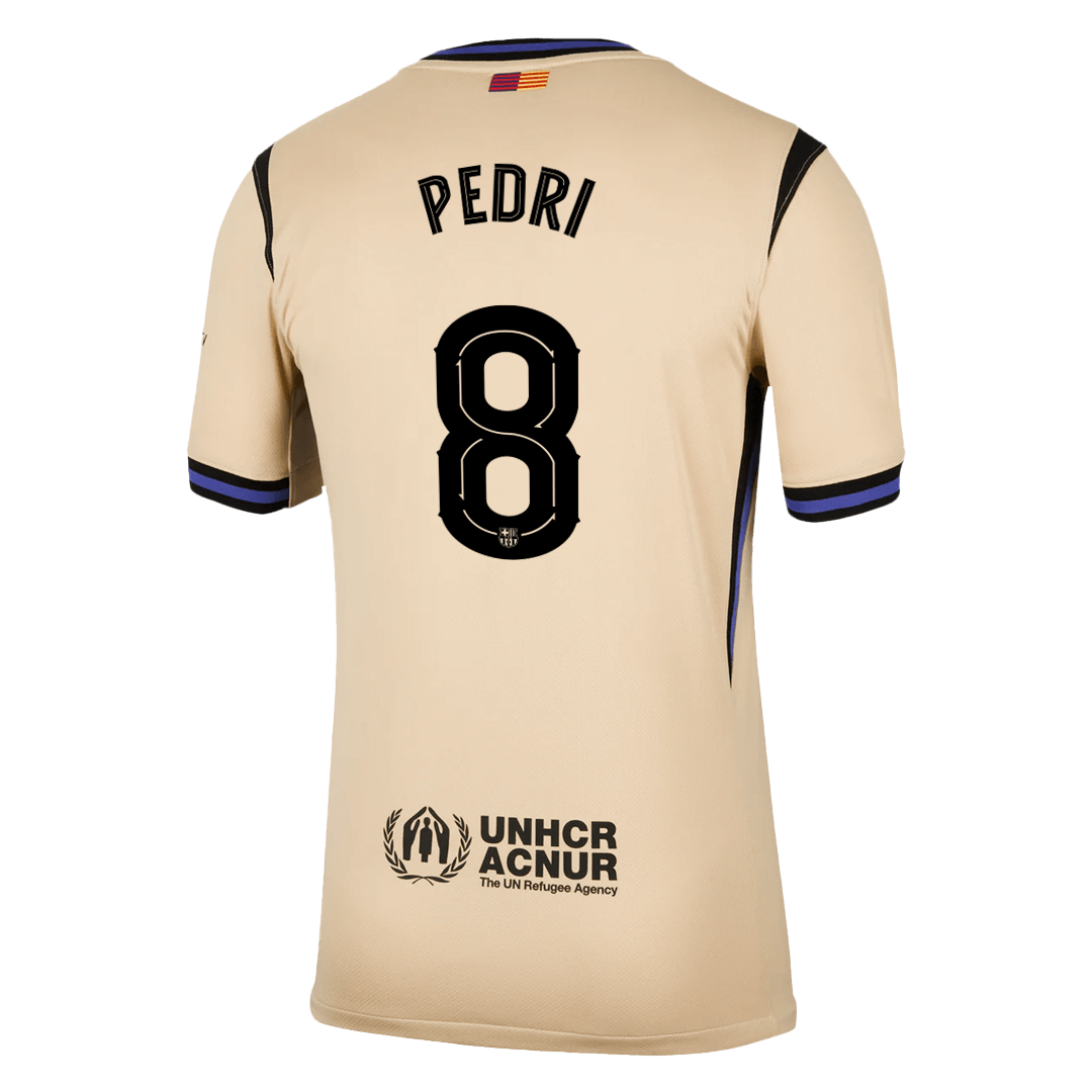 PEDRI #8 Barcelona Soccer Jersey Away Custom Shirt 2025/26 - UCL - Image 3