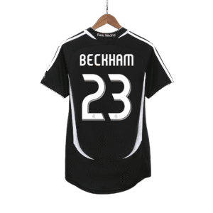 BECKHAM #23 Real Madrid Retro Jersey Away Soccer Shirt 2006/07