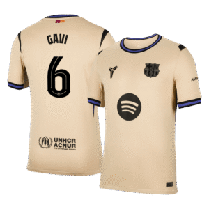 GAVI #6 Barcelona Soccer Jersey Away Custom Shirt 2025/26 - UCL