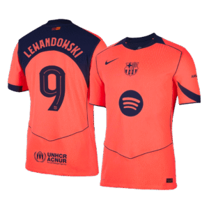 Barcelona LEWANDOWSKI #9 Third Away Custom Player Version Soccer Jersey 2025/26 - UCL