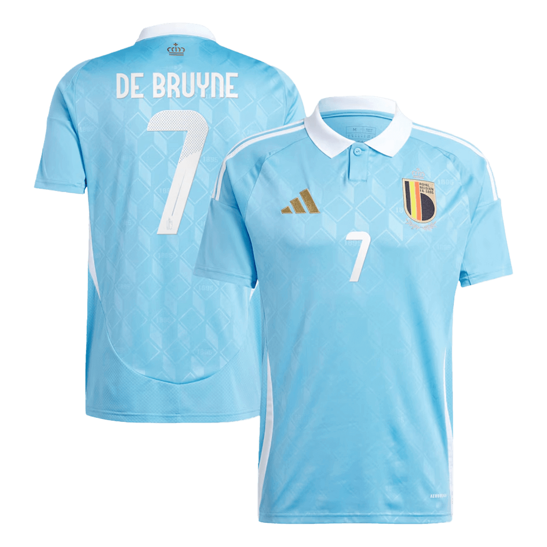Belgium Jersey Custom DE BRUYNE #7 Soccer Jersey Away
