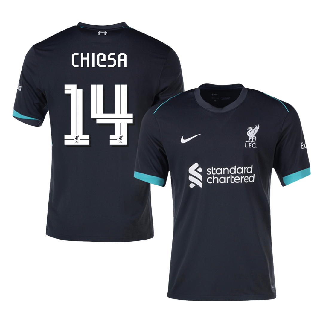 CHIESA #14 Liverpool Soccer Jersey Away Custom Shirt - UCL