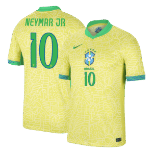 Brazil Jersey Custom NEYMAR JR #10 Soccer Jersey Home
