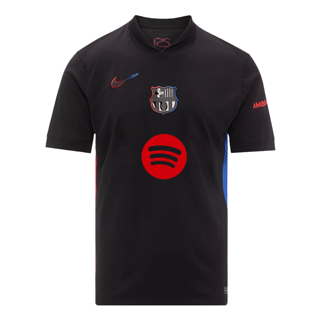 RAPHINHA #11 Barcelona Soccer Jersey Away Custom Shirt - UCL (Spotify Logo Without Text) - Image 2