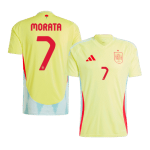 MORATA #7 Spain Soccer Jersey Away Custom Shirt
