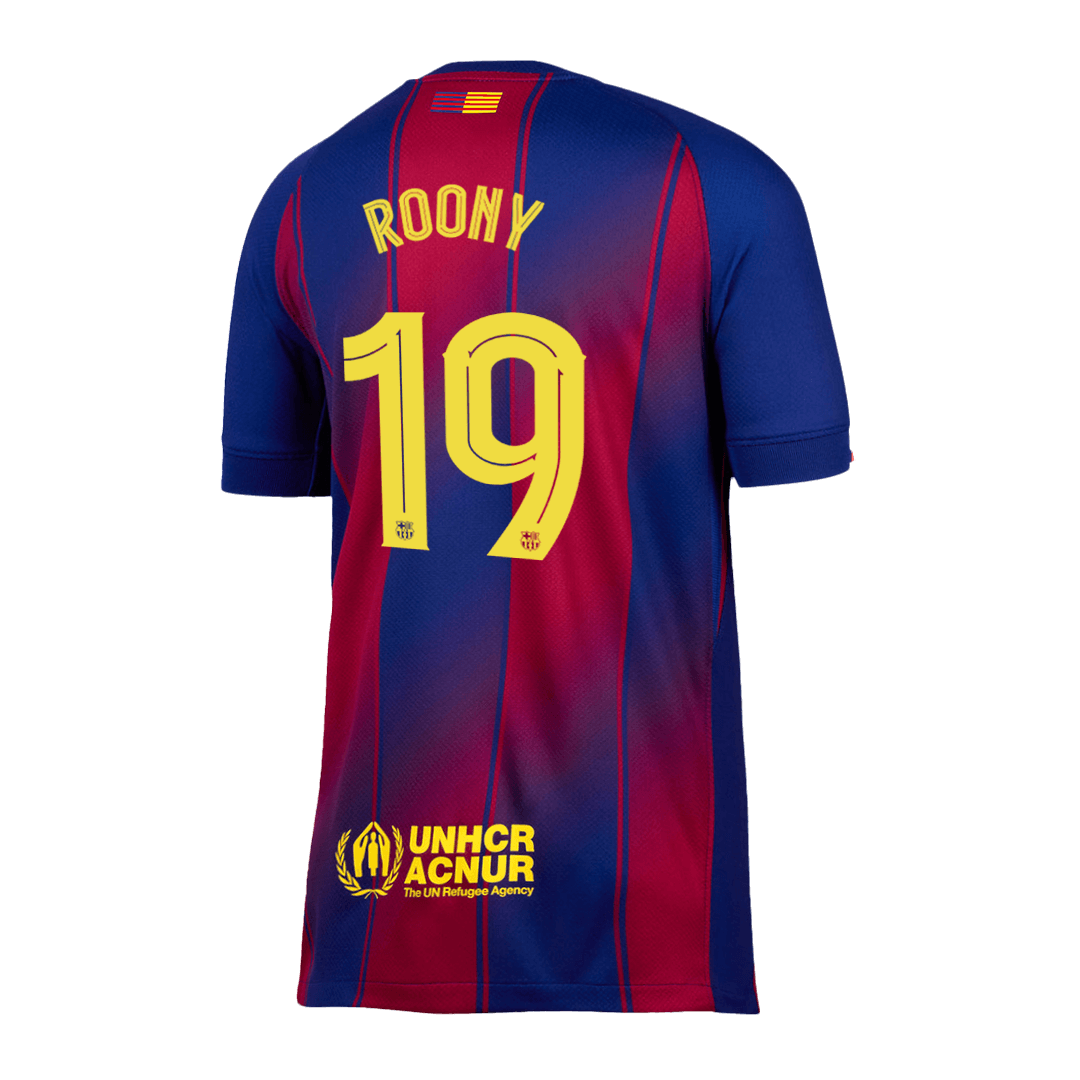ROONY #19 Barcelona Soccer Jersey Home Custom Shirt 2025/26 - UCL - Image 3