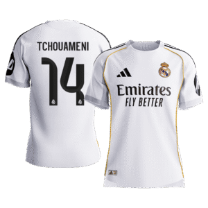 Real Madrid TCHOUAMENI #14 Home Custom Player Version Soccer Jersey 2025/26