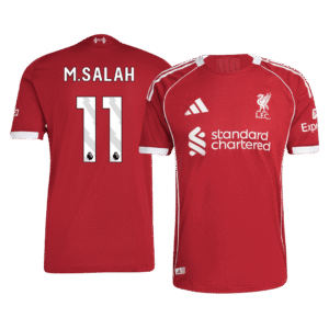 Liverpool M.SALAH #11 Custom Player Version Home Soccer Jersey 2025/26