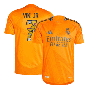 Real Madrid VINI JR. #7 Away Custom Player Version Soccer Jersey - Bear Champ Font