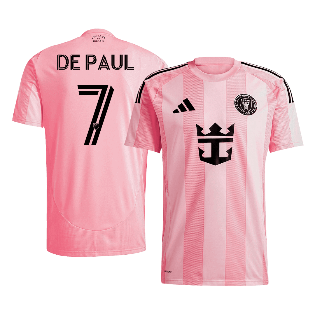 DE PAUL #7 Inter Miami CF Soccer Jersey Home Custom Shirt 2025