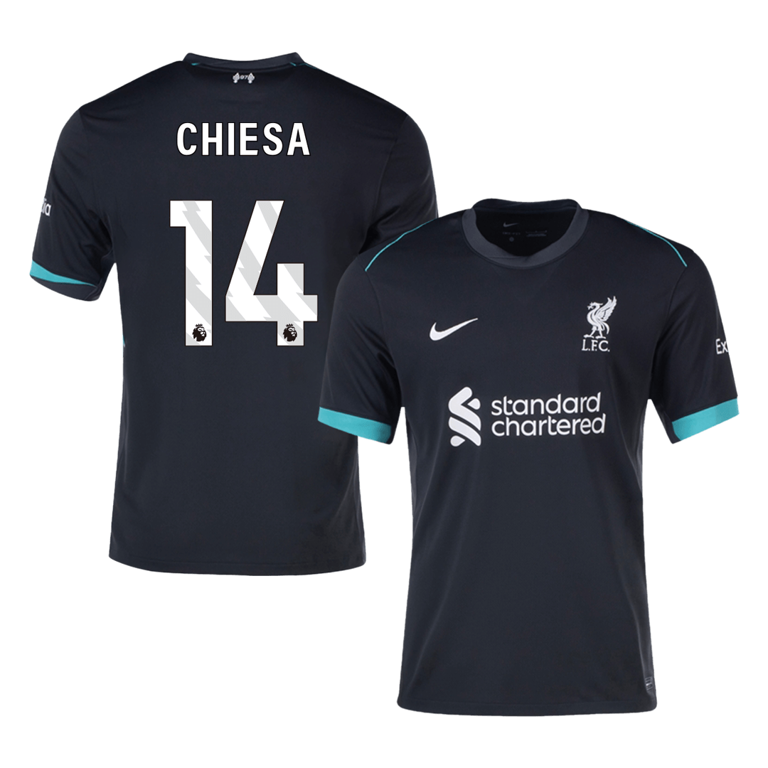 CHIESA #14 Liverpool Soccer Jersey Away Custom Shirt