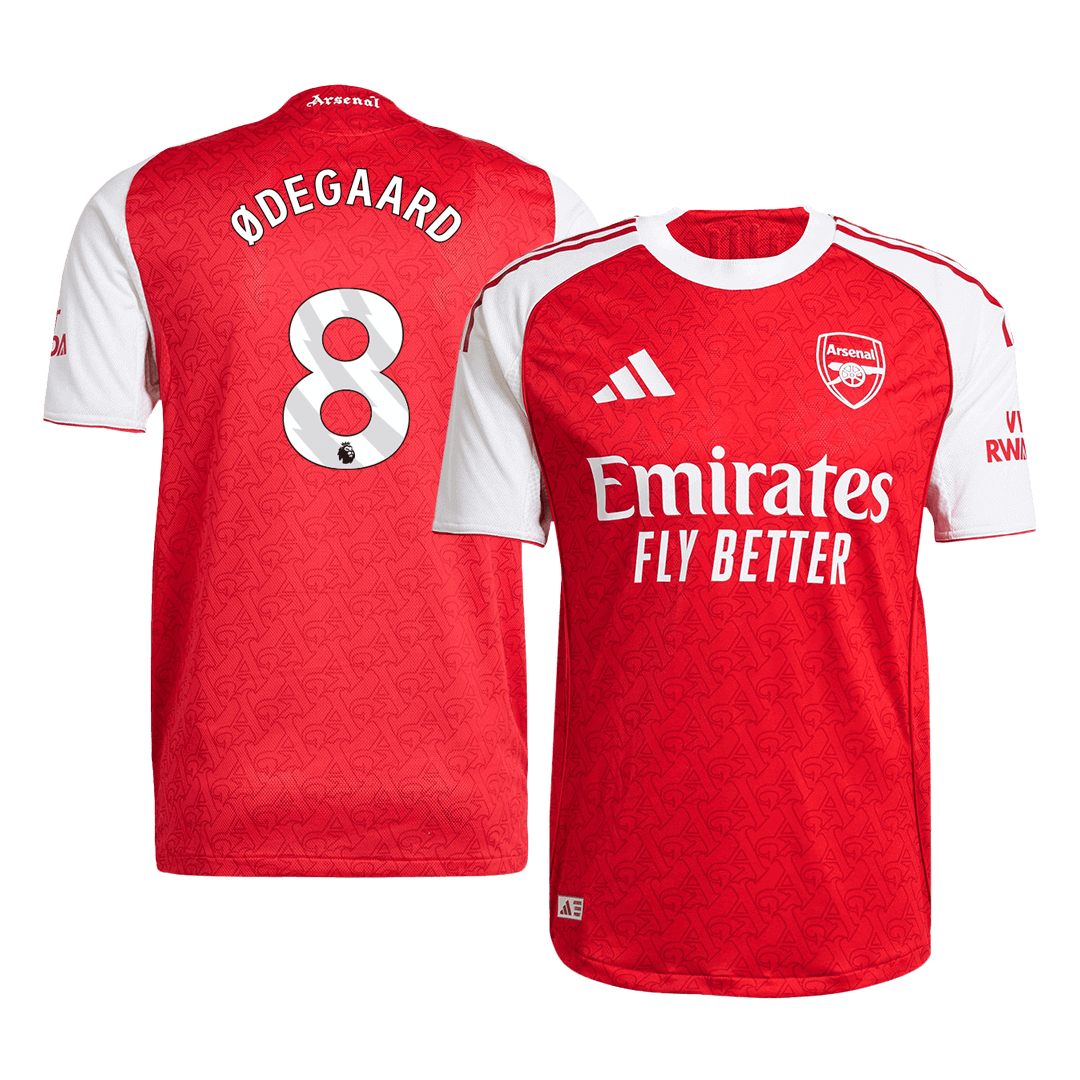 Arsenal ØDEGAARD #8 Home Custom Player Version Soccer Jersey 2025/26