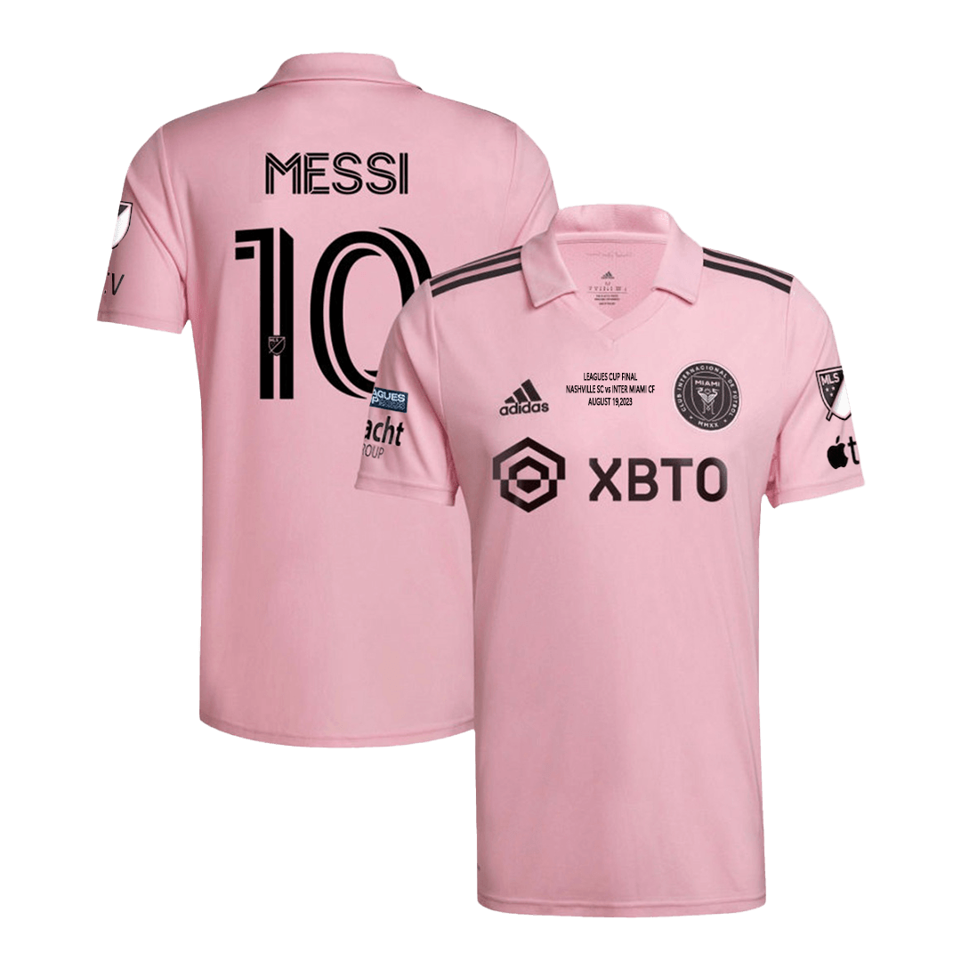 2 Pack MESSI #10 Inter Miami Soccer Jerseys (Black+Pink) - Image 3