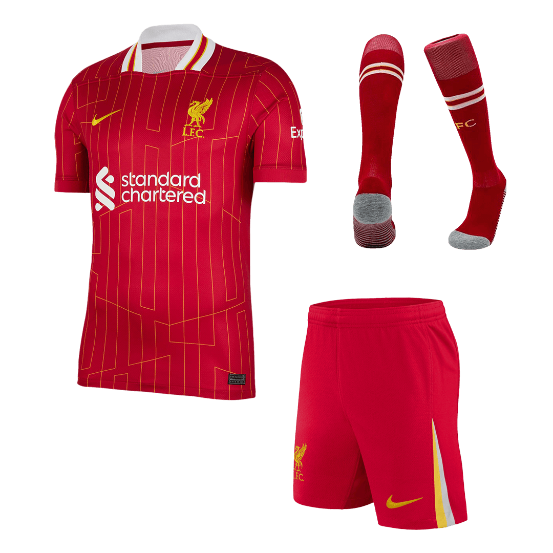 Liverpool Home Custom Full Soccer Kit