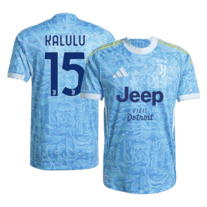 Juventus KALULU #15 Away Custom Player Version Soccer Jersey 2025/26