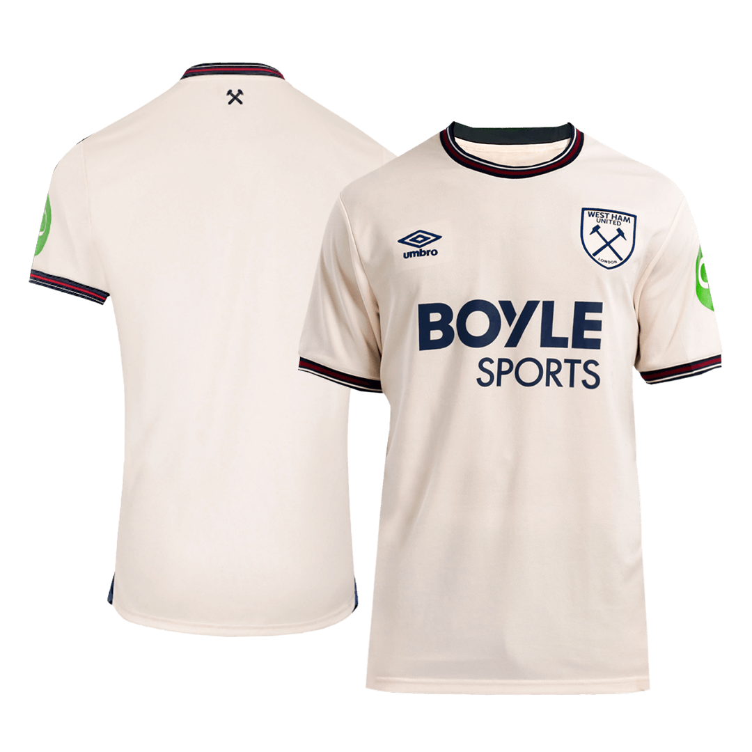 West Ham United Soccer Jersey Away Custom Shirt 2025/26 - Image 3