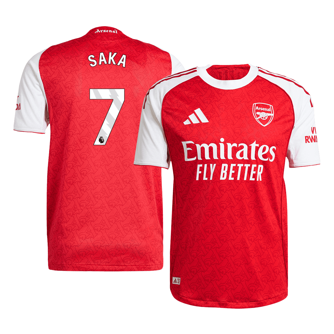 Arsenal SAKA #7 Home Custom Player Version Soccer Jersey 2025/26