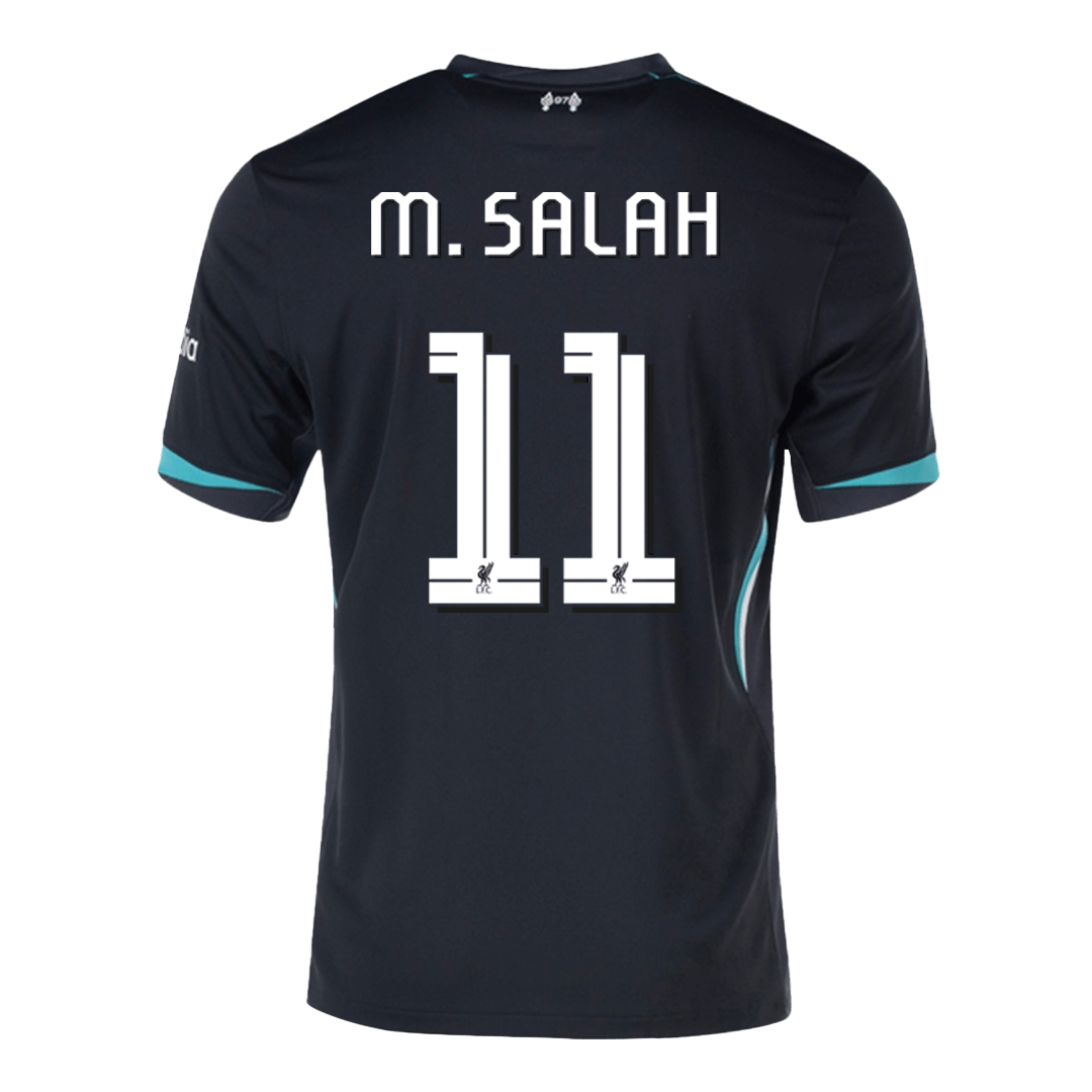 M.SALAH #11 Liverpool Soccer Jersey Away Custom Shirt - UCL - Image 3