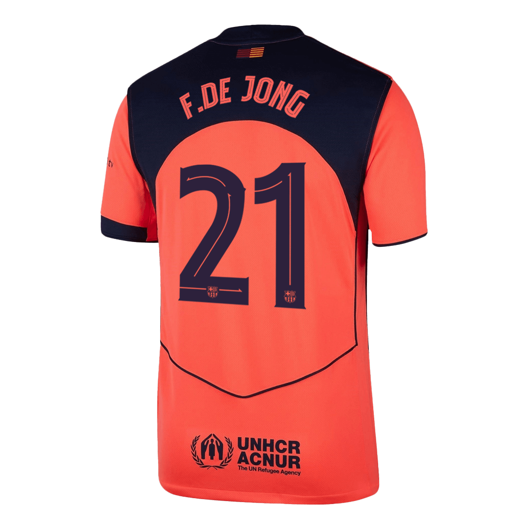 F.DE JONG #21 Barcelona Soccer Jersey Third Away Custom Shirt 2025/26 - UCL - Image 3