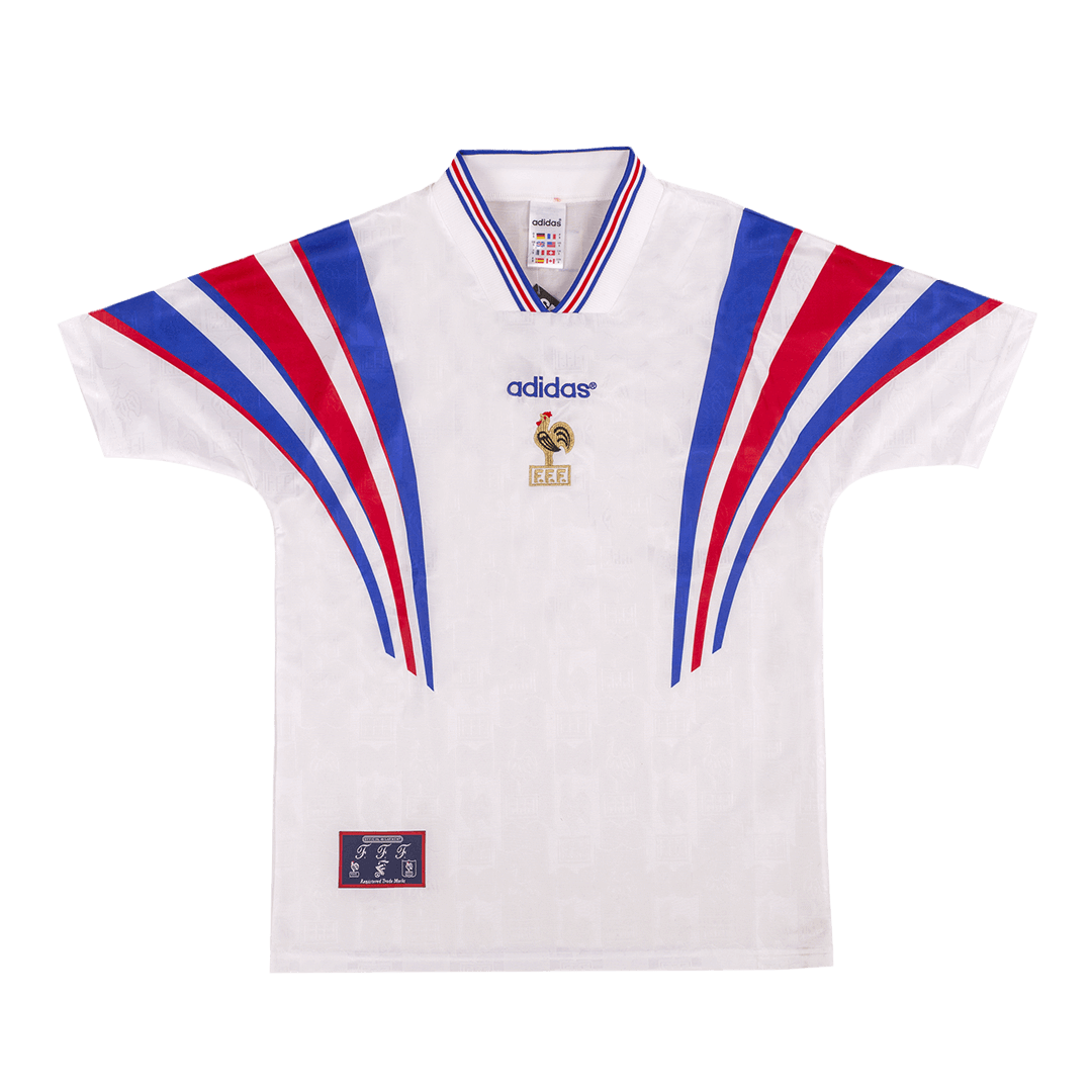 France Retro Jersey Away Soccer Shirt 1996 - Image 9