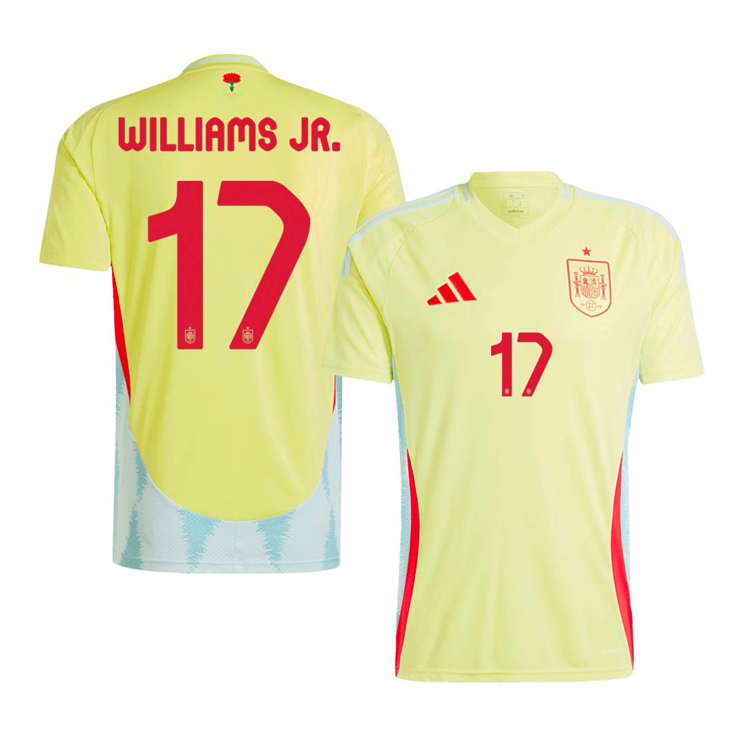 WILLIAMS JR. #17 Spain Soccer Jersey Away Custom Shirt