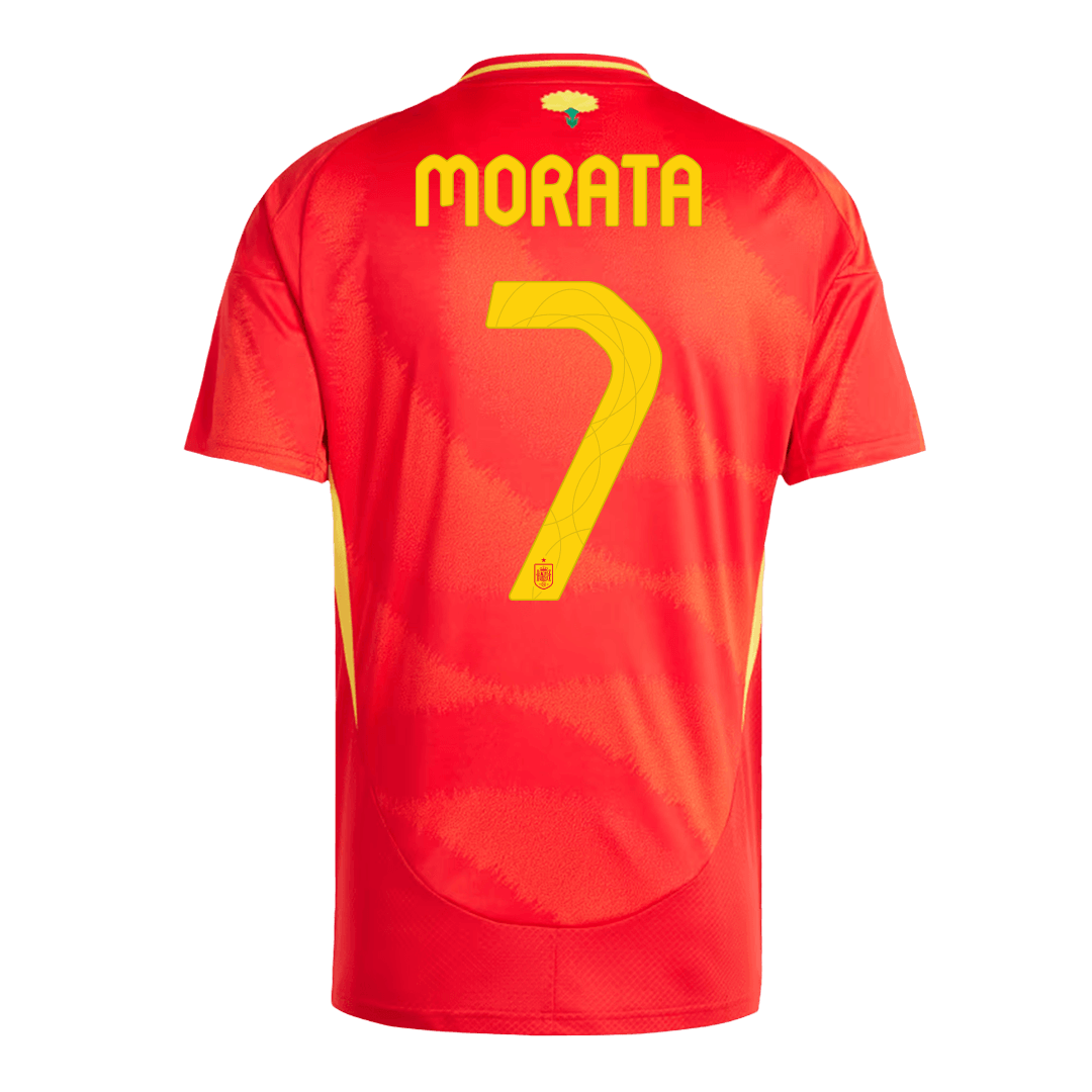 Spain Jersey Custom MORATA #7 Soccer Jersey Home - Image 3