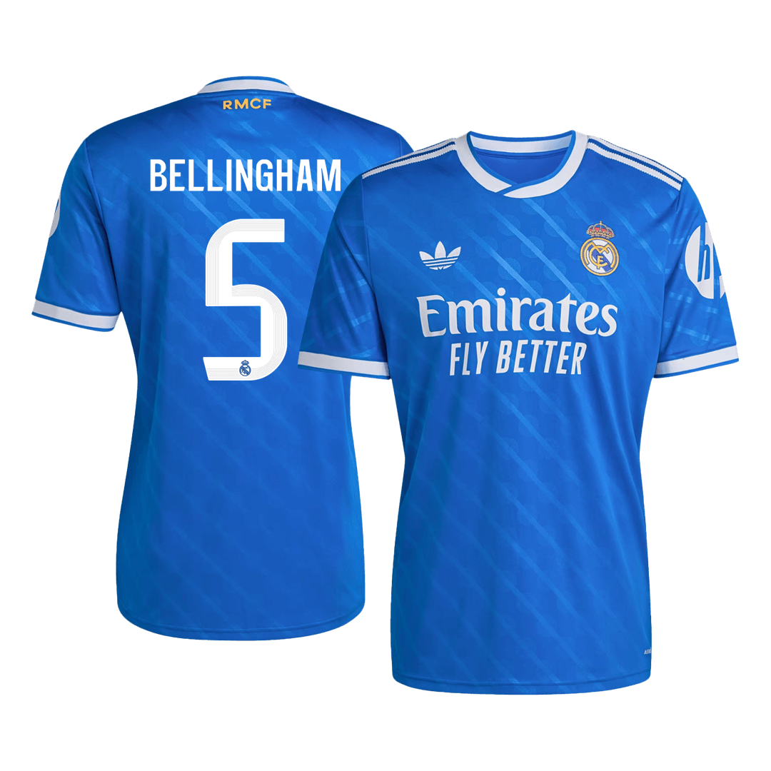 BELLINGHAM #5 Real Madrid Soccer Jersey Third Away Custom Shirt 2025/26