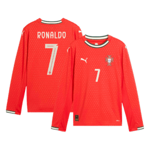 Portugal Long Sleeve Jersey RONALDO #7 Home Football Shirt 2025
