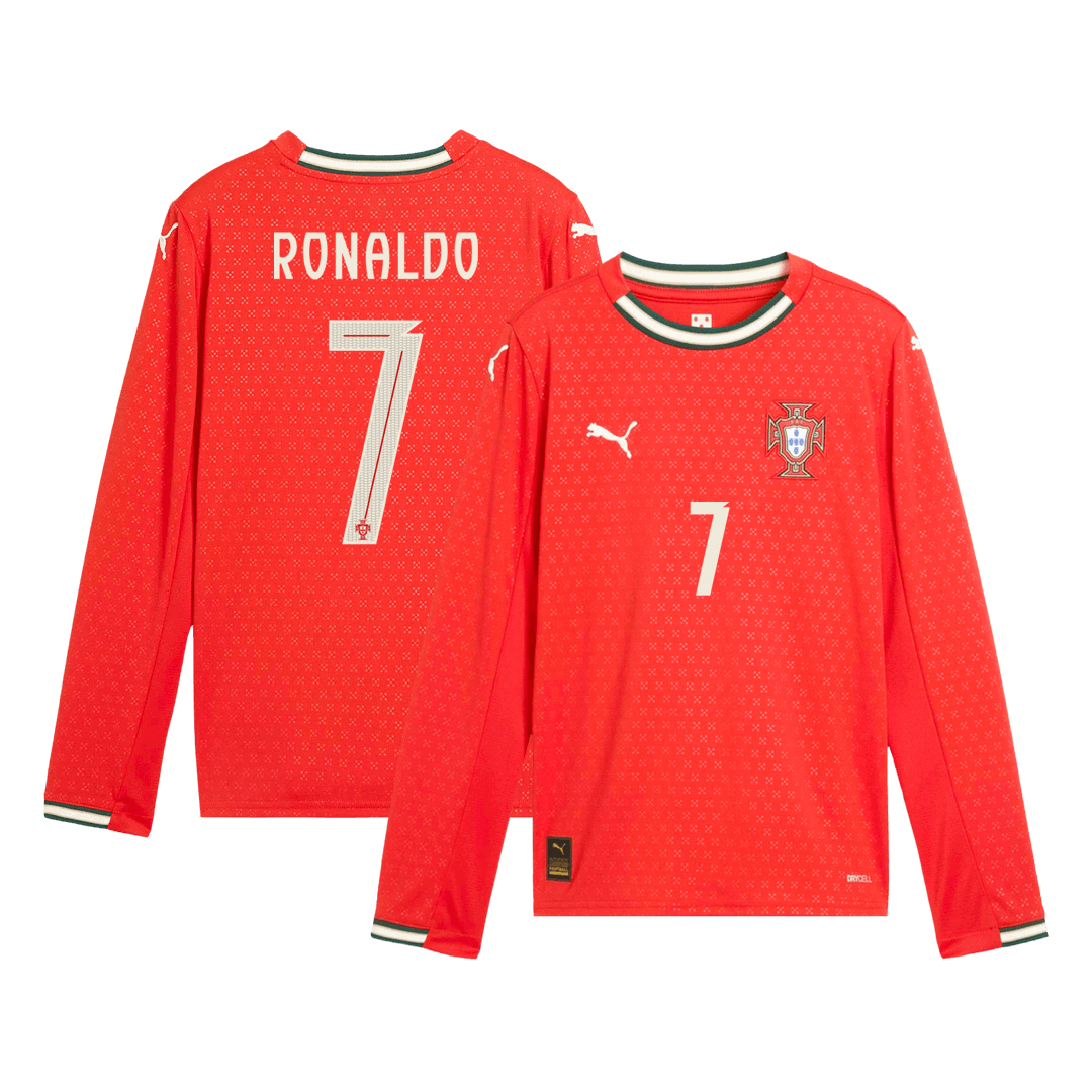 Portugal Long Sleeve Jersey RONALDO #7 Home Football Shirt 2025