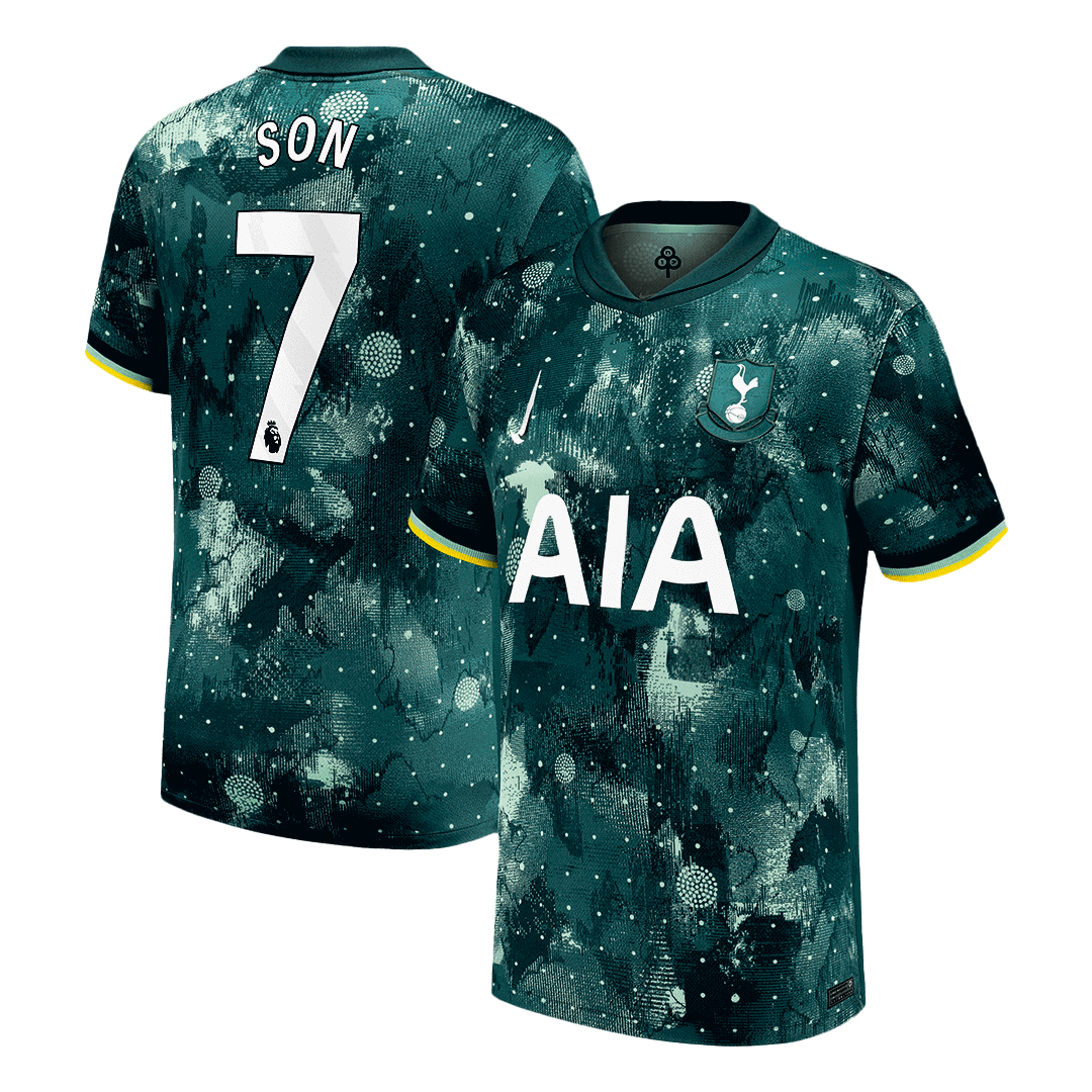 SON #7 Tottenham Hotspur Soccer Jersey Third Away Custom Shirt