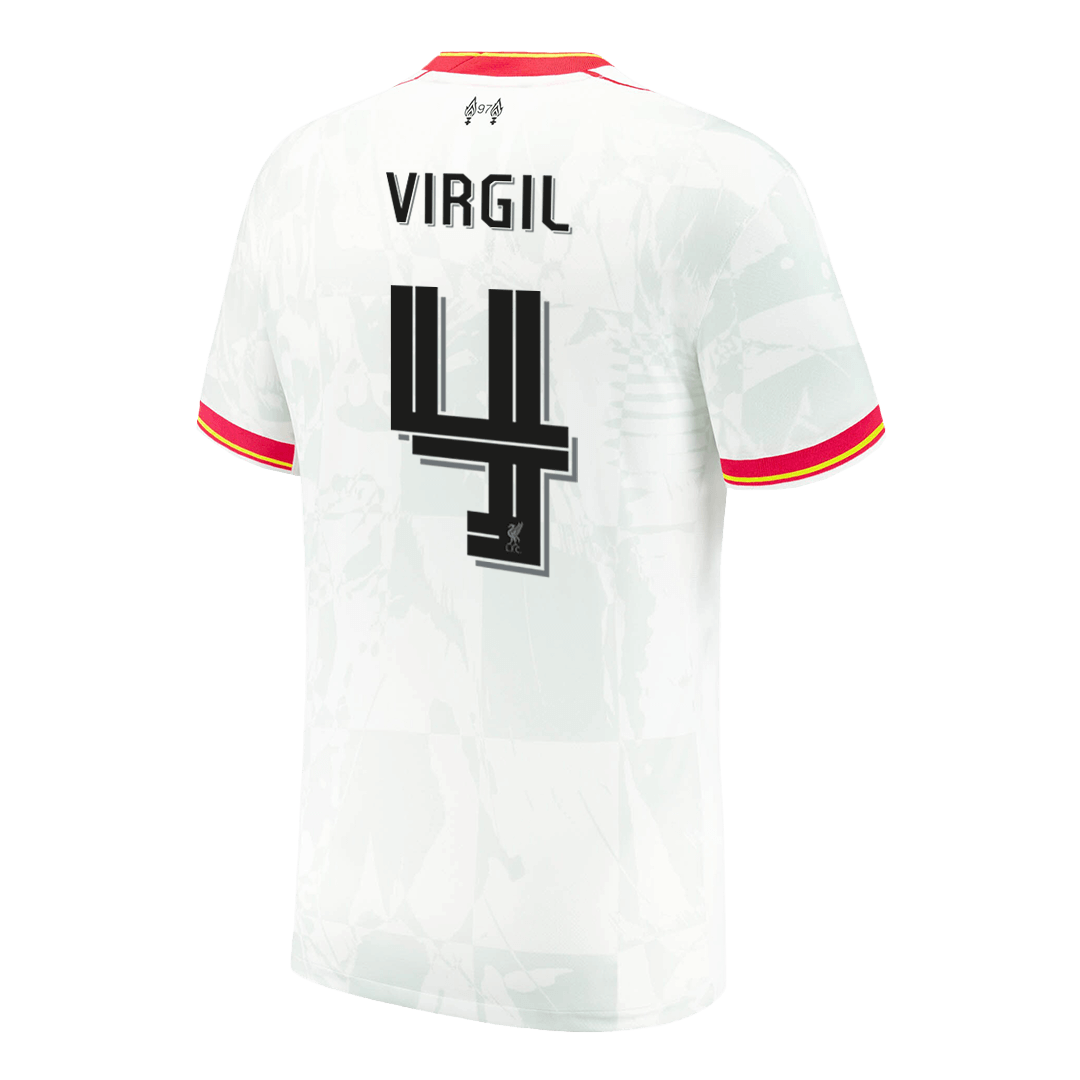 Liverpool VIRGIL #4 Soccer Jersey Third Away Custom Shirt - UCL - Image 3