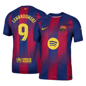 Barcelona LEWANDOWSKI #9 Home Custom Player Version Soccer Jersey 2025/26 - UCL