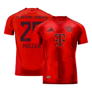 Bayern Munich MÜLLER #25 Home Custom Player Version Soccer Jersey