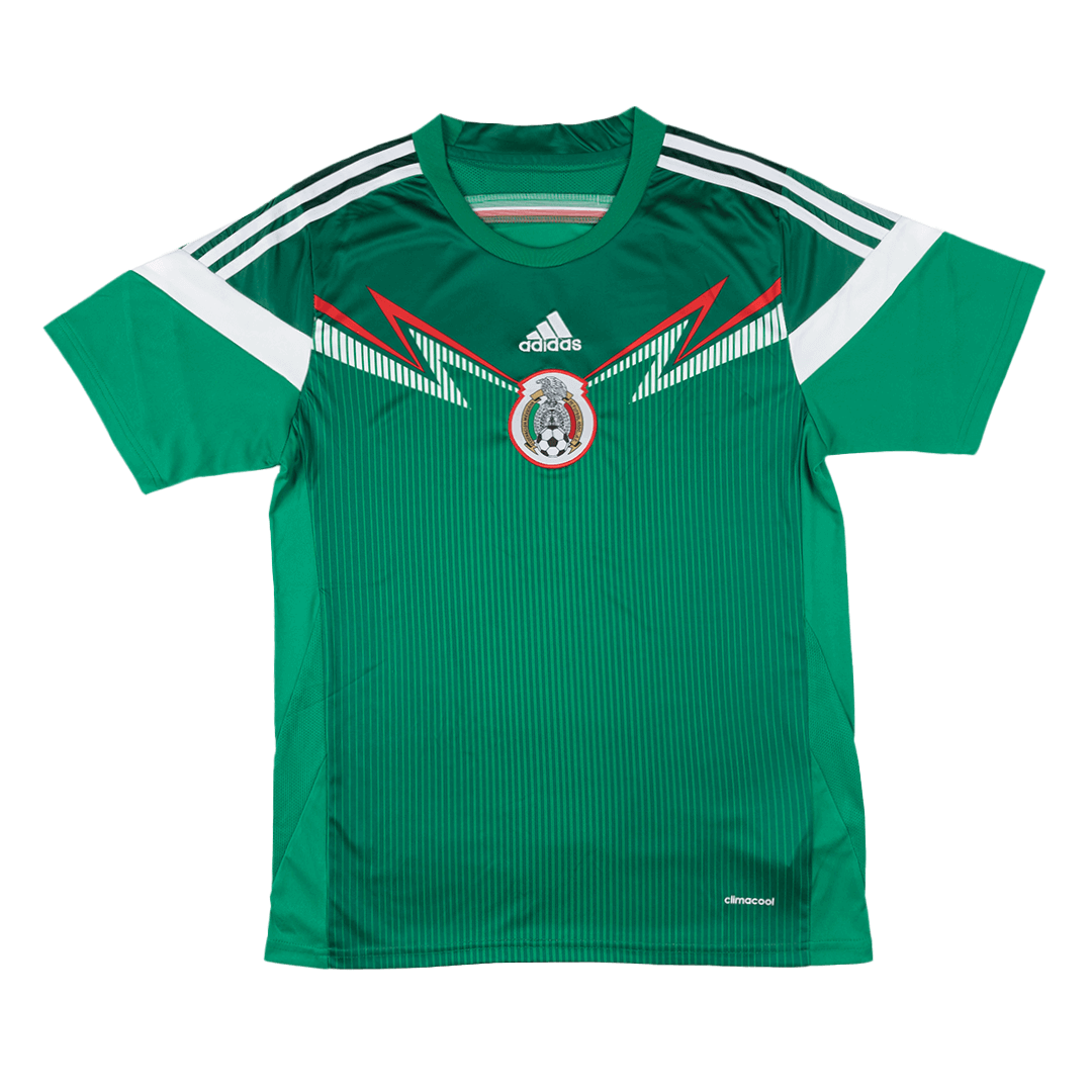 Mexico Retro Jersey Home Long Sleeve Soccer Shirt 2014